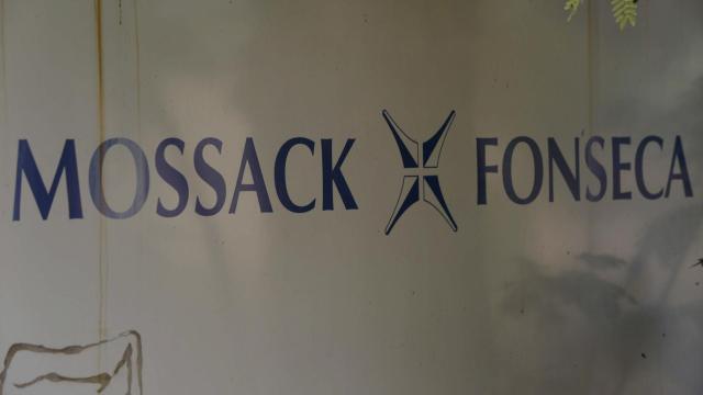 Letrero de la firma de abogados de Panamá Mossack Fonseca