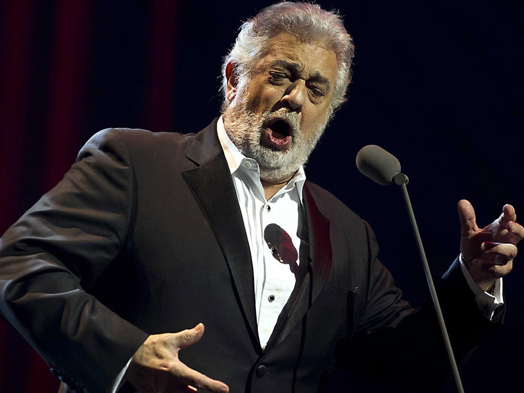 El tenor Plácido Domingo.