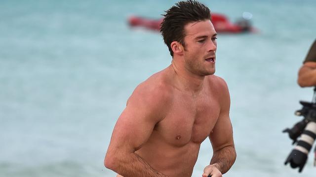 Scott, el hijo de Clint  Eastwood, participante en un triatlón en South Beach (Miami)