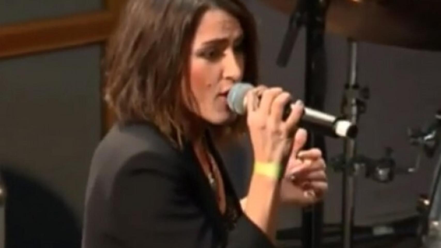 Barei en el Gran Concierto de Moscú.