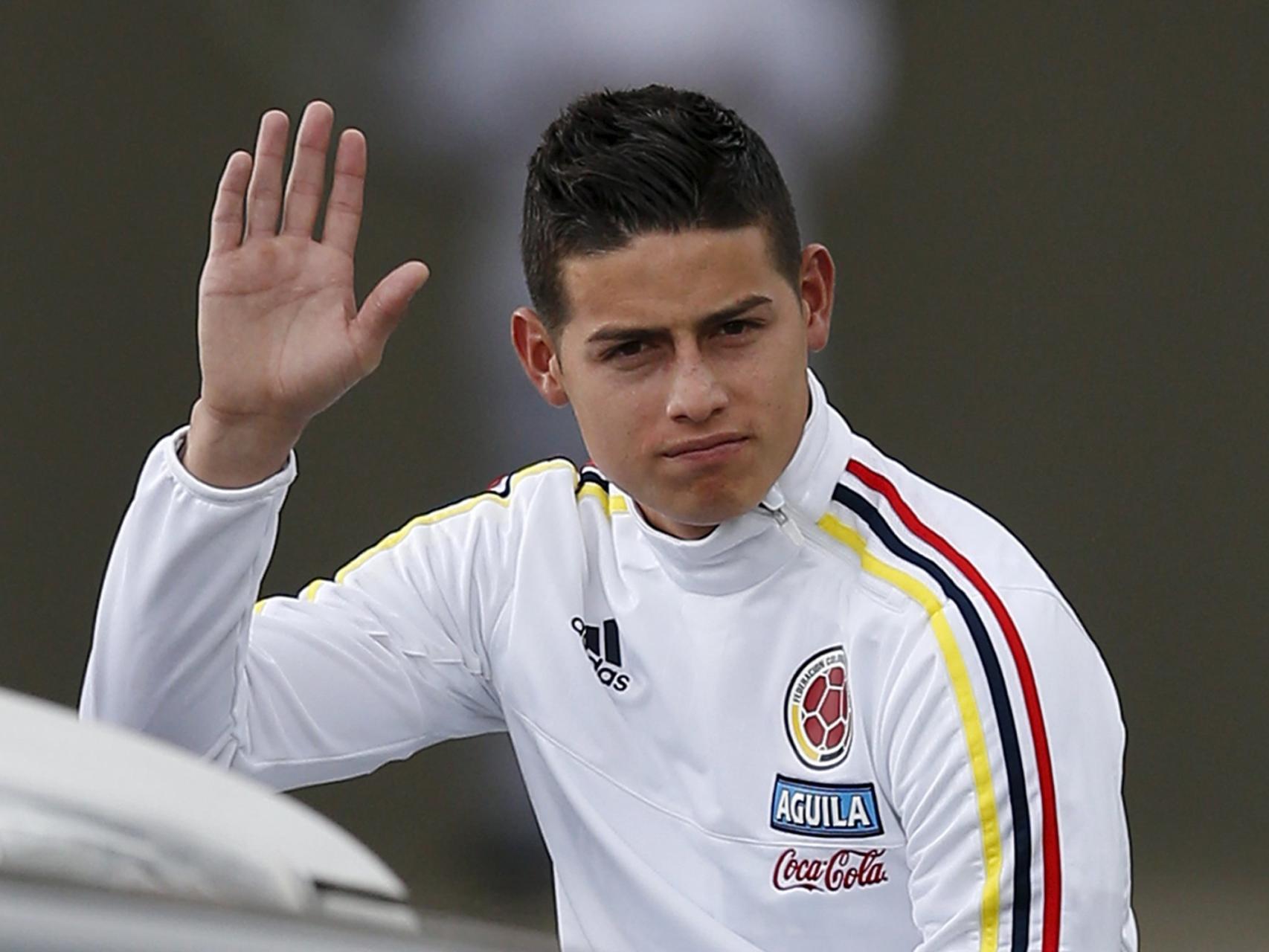 James, en la última convocatoria con Colombia.