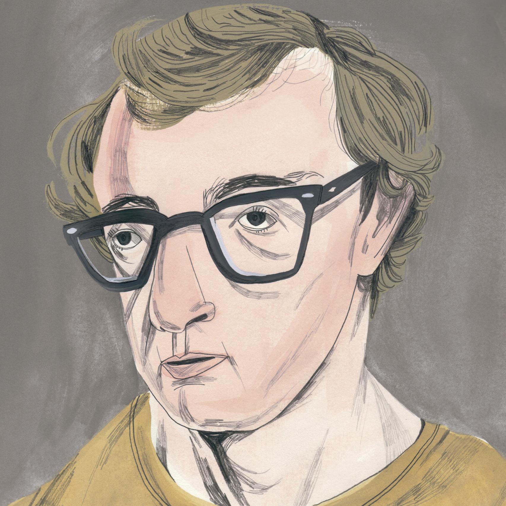 Woody Allen por María Herreros en su nuevo libro sobre las leyendas de Hollywood.