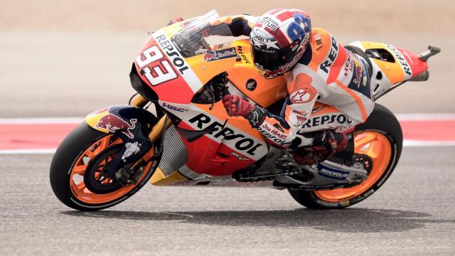 Marc Márquez durante los entrenamientos del GP de Las Américas.