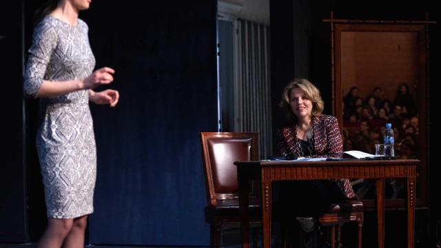 Renée Fleming, en la Escuela Superior de Canto de Madrid.
