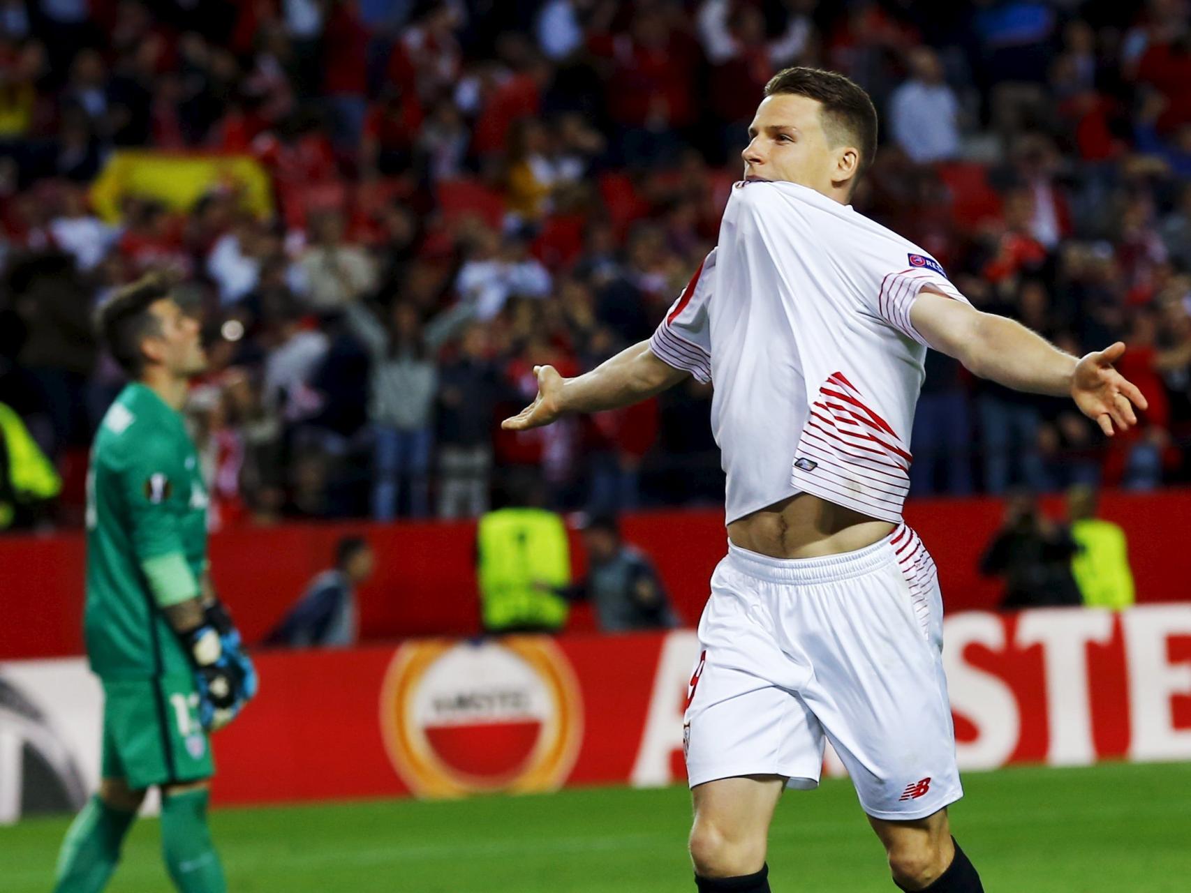 Gameiro celebra la victoria.