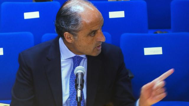 Francisco Camps durante su declaración como testigo en el juicio de Nóos