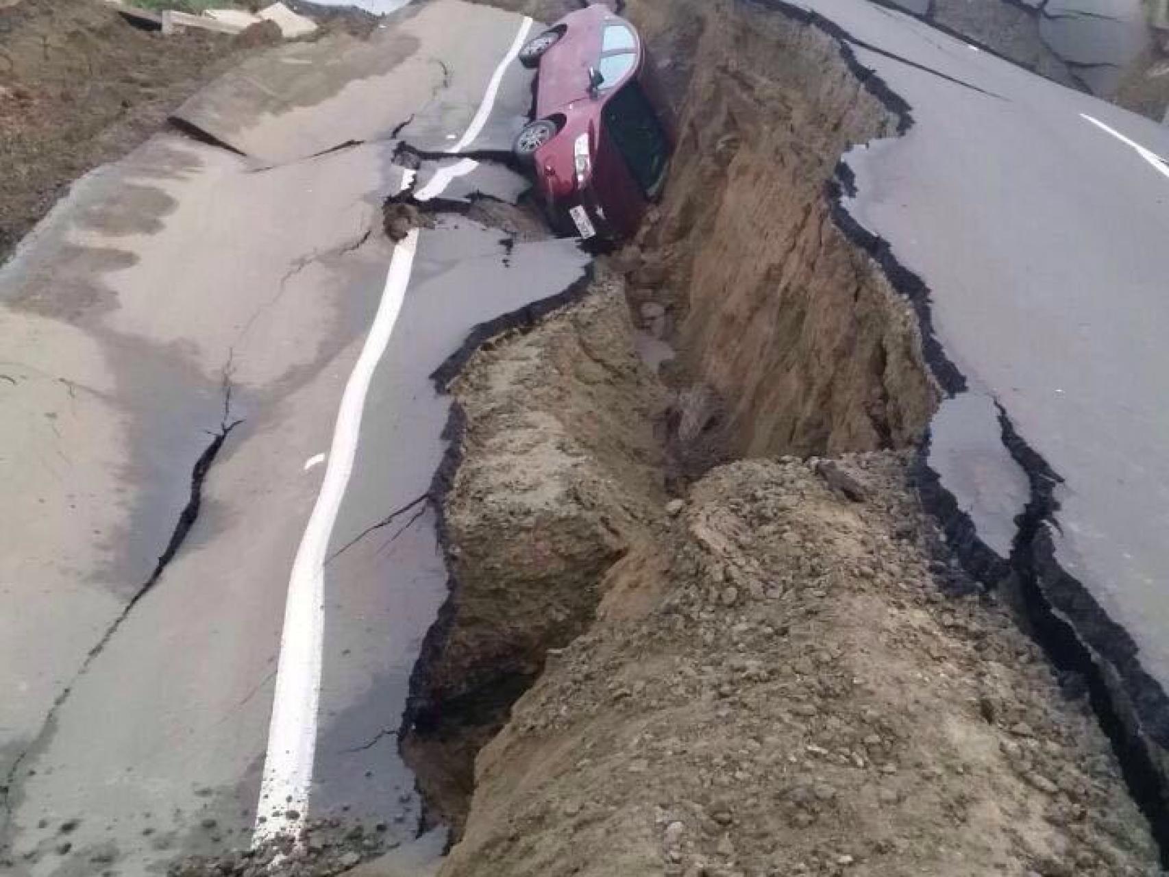 El estado de las vías de acceso a Manabi.