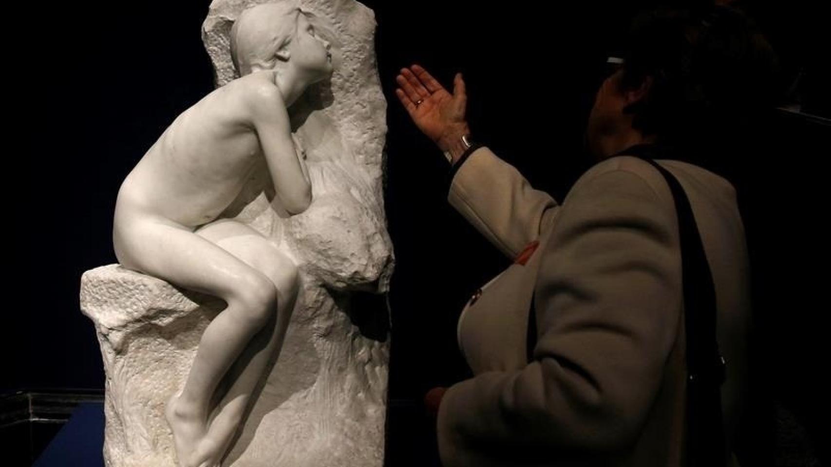 Niña desnuda, boceto de Nuevos fríos de Blay.