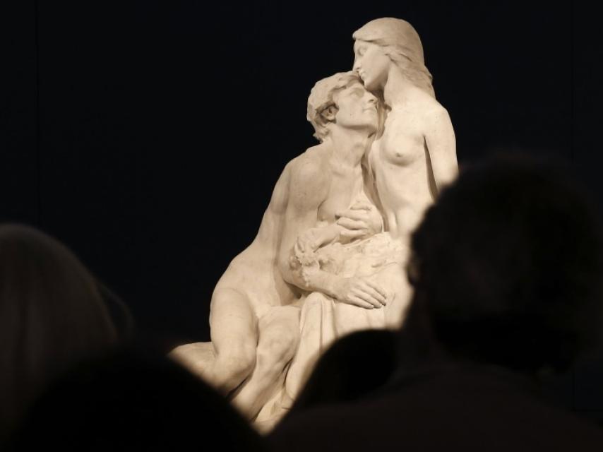 La escultura Eclosión, en la muestra dedicada a Miguel Blay.