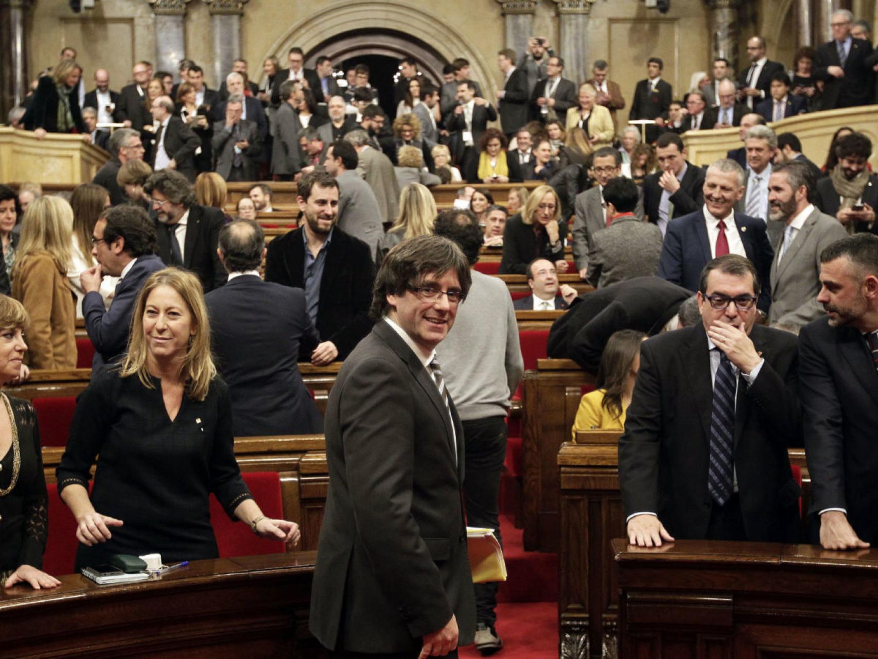 Carles Puigdemont en el Pleno.