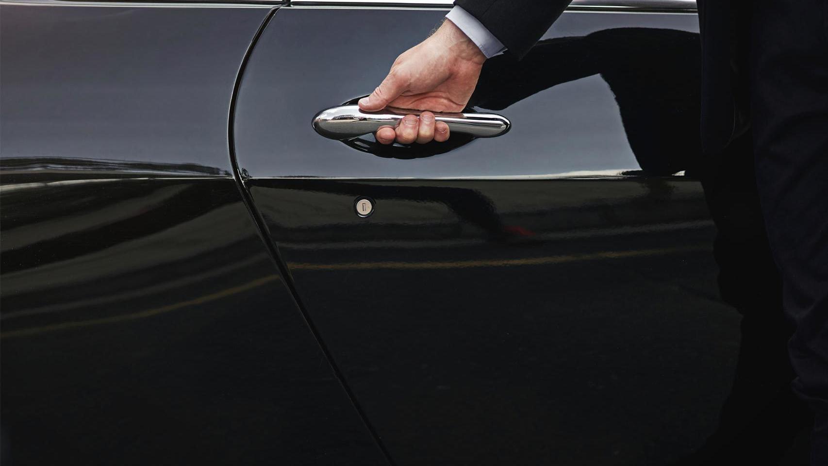 Manija en un coche tradicional.