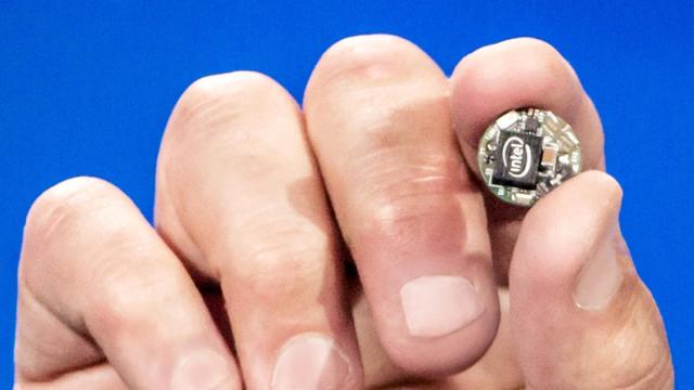 Un microchip de Intel.
