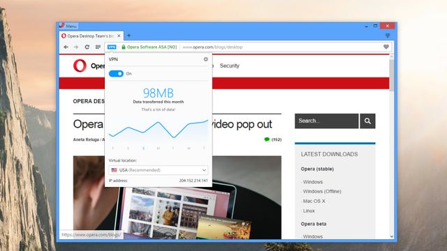 opera vpn integrado