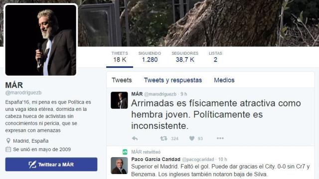 La cuenta de Twitter de Miguel Ángel Rodríguez.