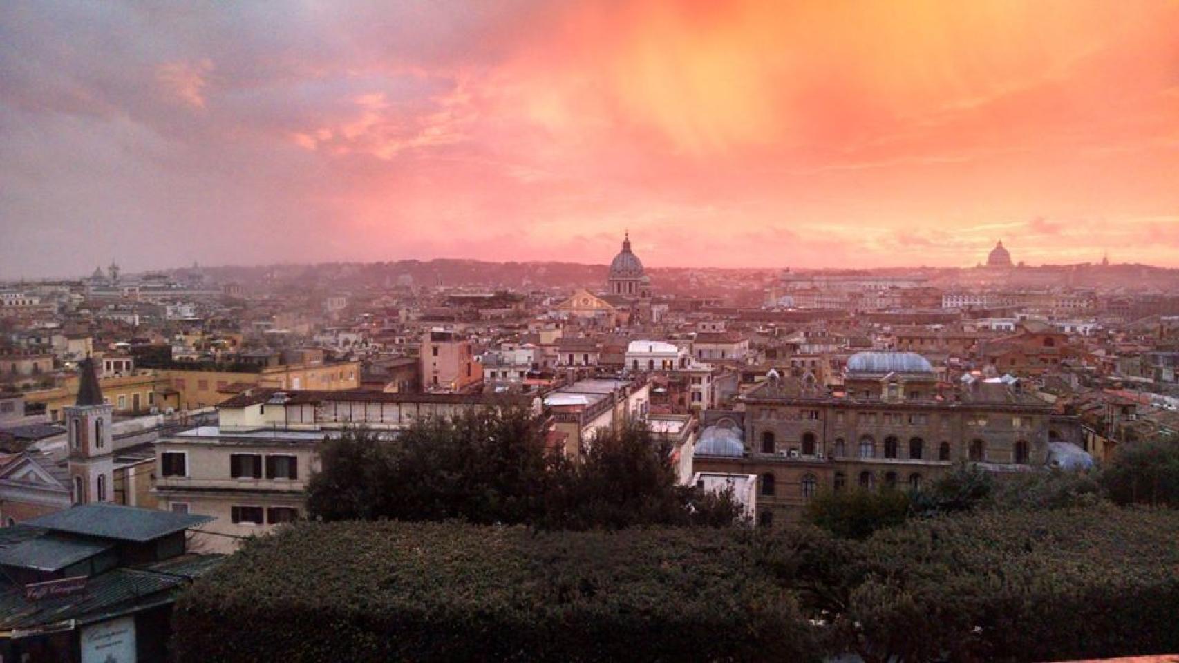Imagen de la ciudad de Roma al atardecer. /