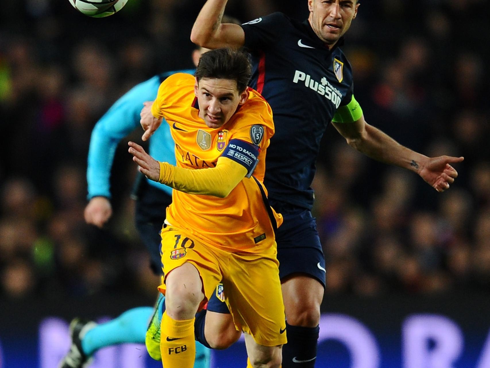 Lance del reciente Barça-Atleti en Champiopns League.