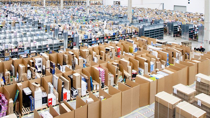 Centro logístico de Amazon, en una imagen de archivo.