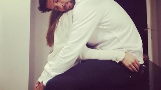 Ana Boyerabrazando a su novio Fernando Verdasco
