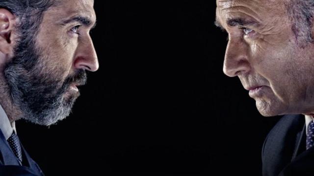 Pepe Ocio y Philip Rogers en Debate, el estreno de Toni Cantó como dramaturgo.