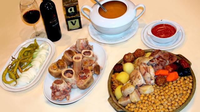 El cocido que podemos encontrar en La Cruz Blanca.