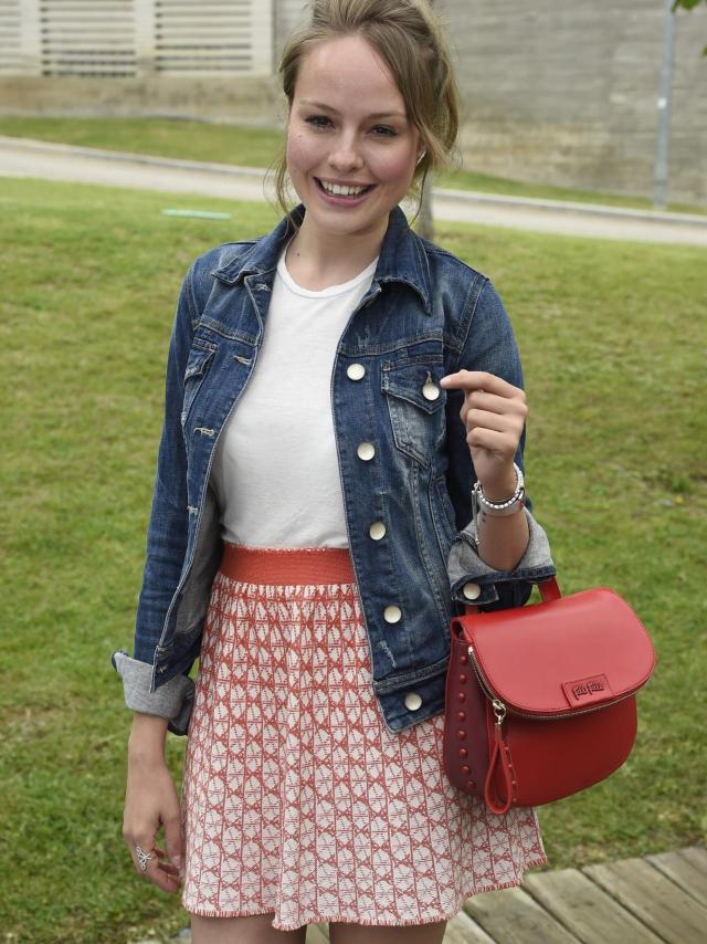 Esmeralda Moyá en el desfile infantil