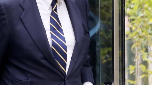 Arístegui a su salida este viernes de la Audiencia Nacional