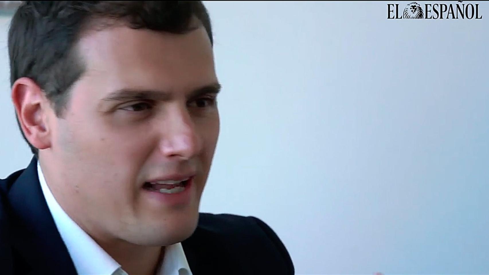 Rivera, en un momento de la entrevista.