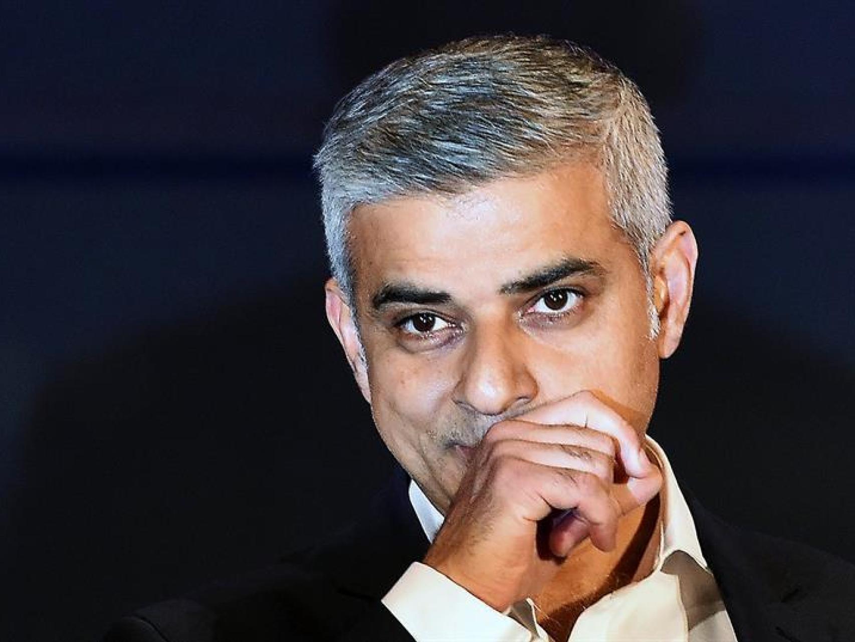 El laborista Sadiq Khan, tras saber que es el nuevo alcalde de Londres.