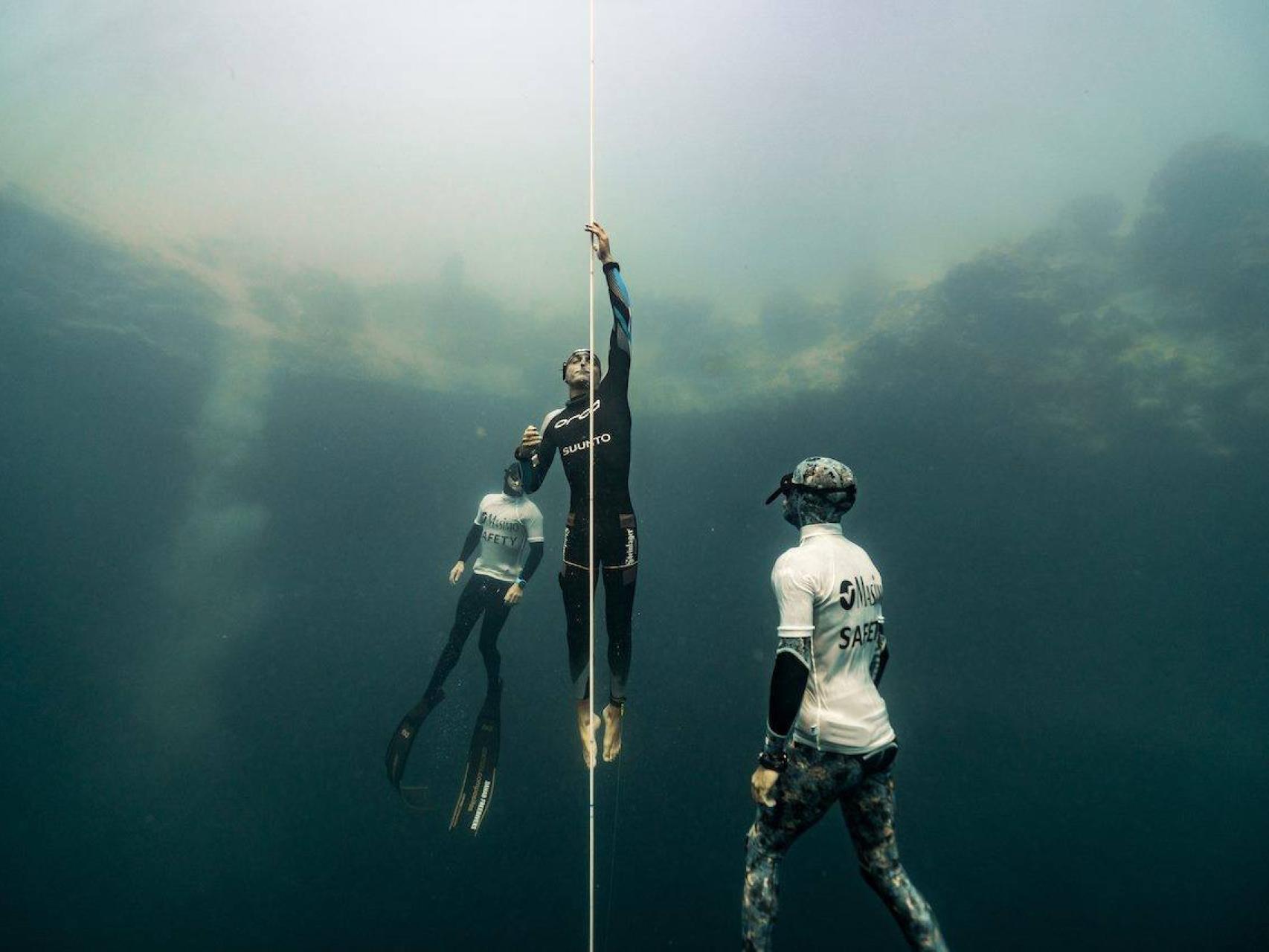 Trubridge subiendo a la superficie.