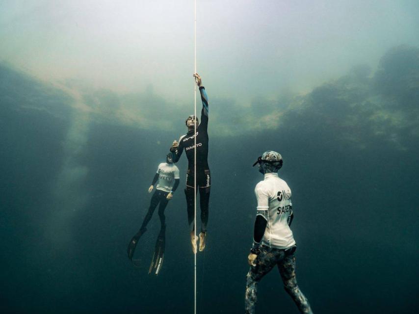 Trubridge subiendo a la superficie.