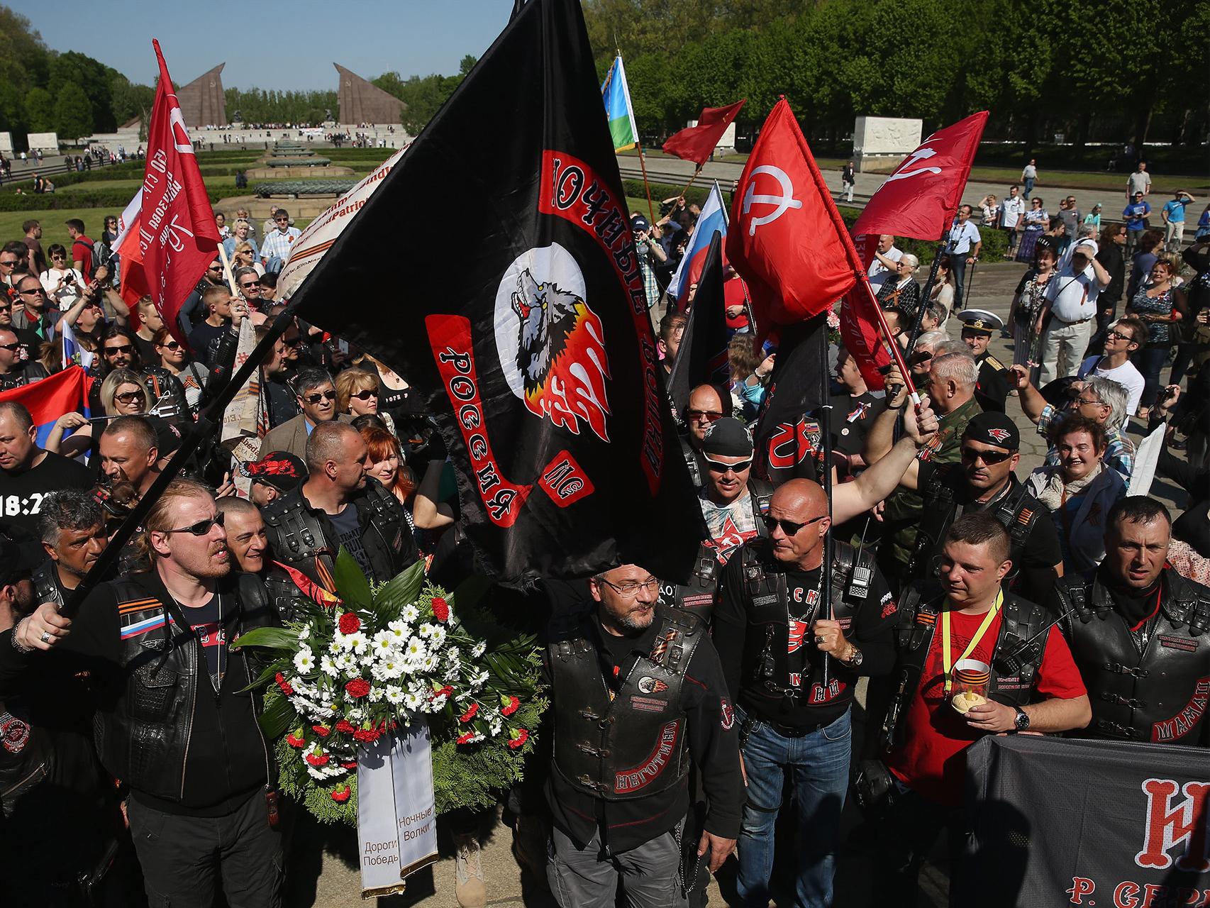 Los moteros de Putin en Berlín.