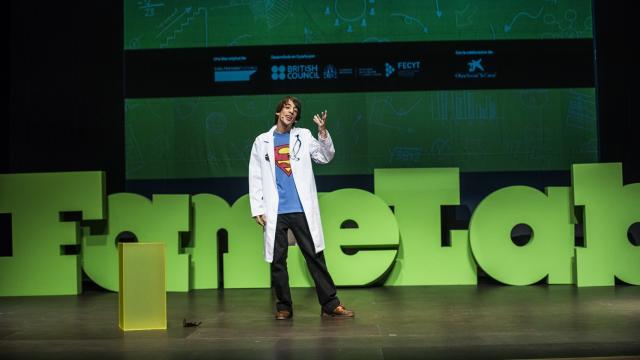 Daniel Antoni Orts, durante las semifinales de Famelab de este año.