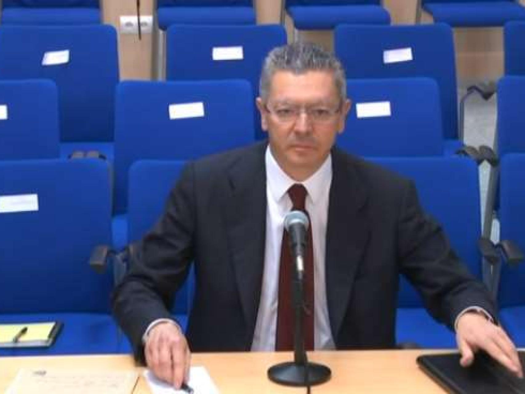 Alberto Ruiz Gallardon durante su declaración