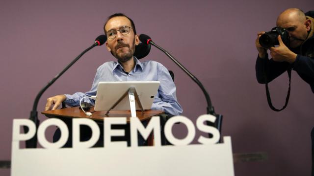 Pablo Echenique, este jueves en Madrid.