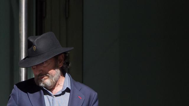 Fernando Peña a su salida de la Audiencia Nacional.