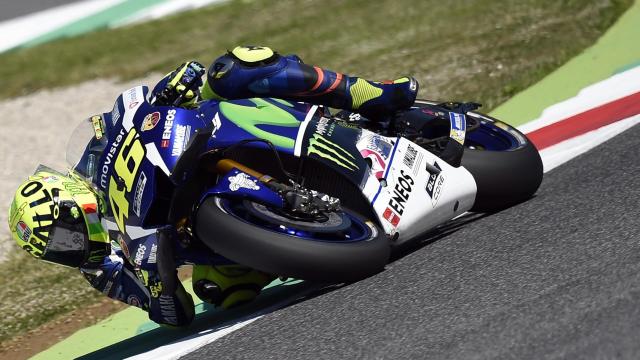 Valentino Rossi en la clasificación del GP de Italia.
