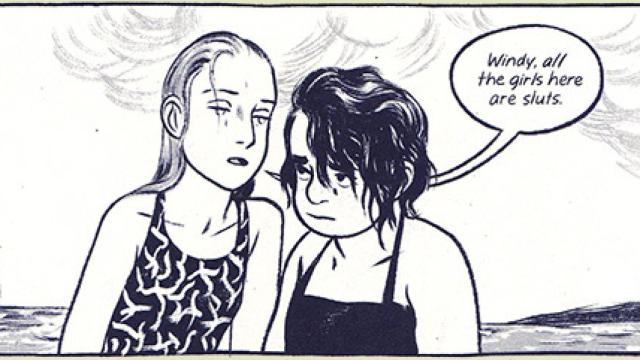 Una viñeta del cómic Aquel verano, de Mariko y Jullian Tamaki.