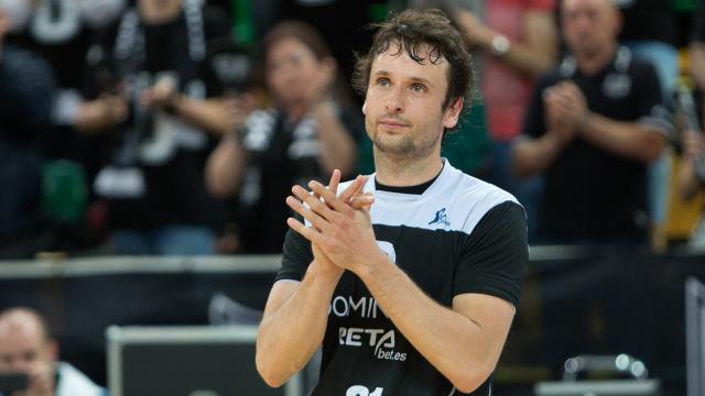 Raúl López en su último partido como profesional.