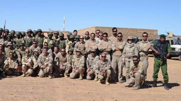 Efectivos españoles en Mauritania