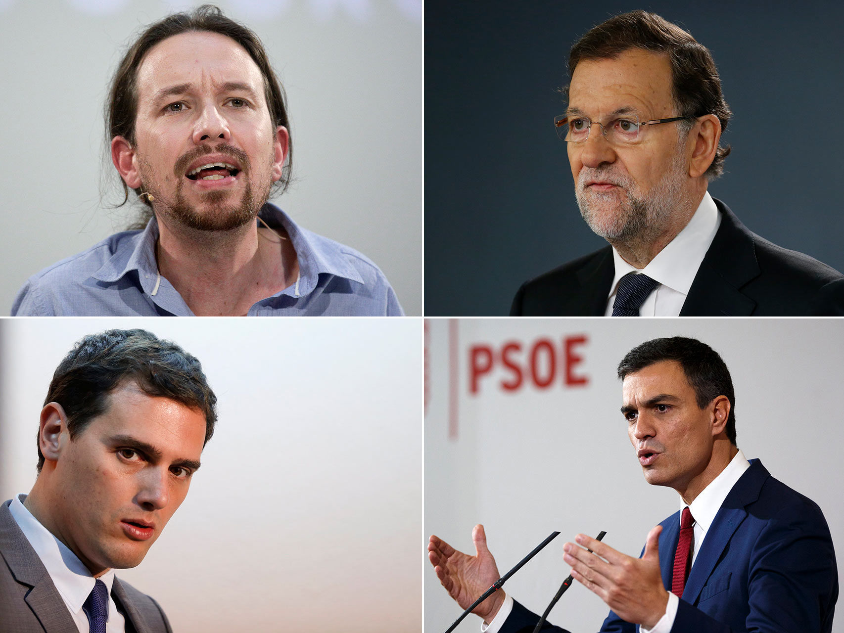 Los candidatos a Moncloa, divididos ante la Champions
