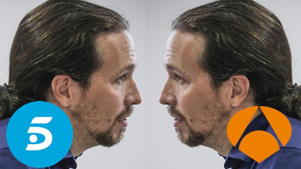 Pablo Iglesias competirá contra sí mismo el martes en Telecinco y Antena 3