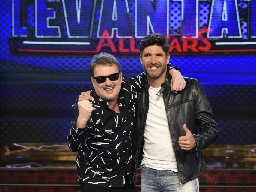 Tño Sanchís y su compañero en el programa, Alfonso Aguado