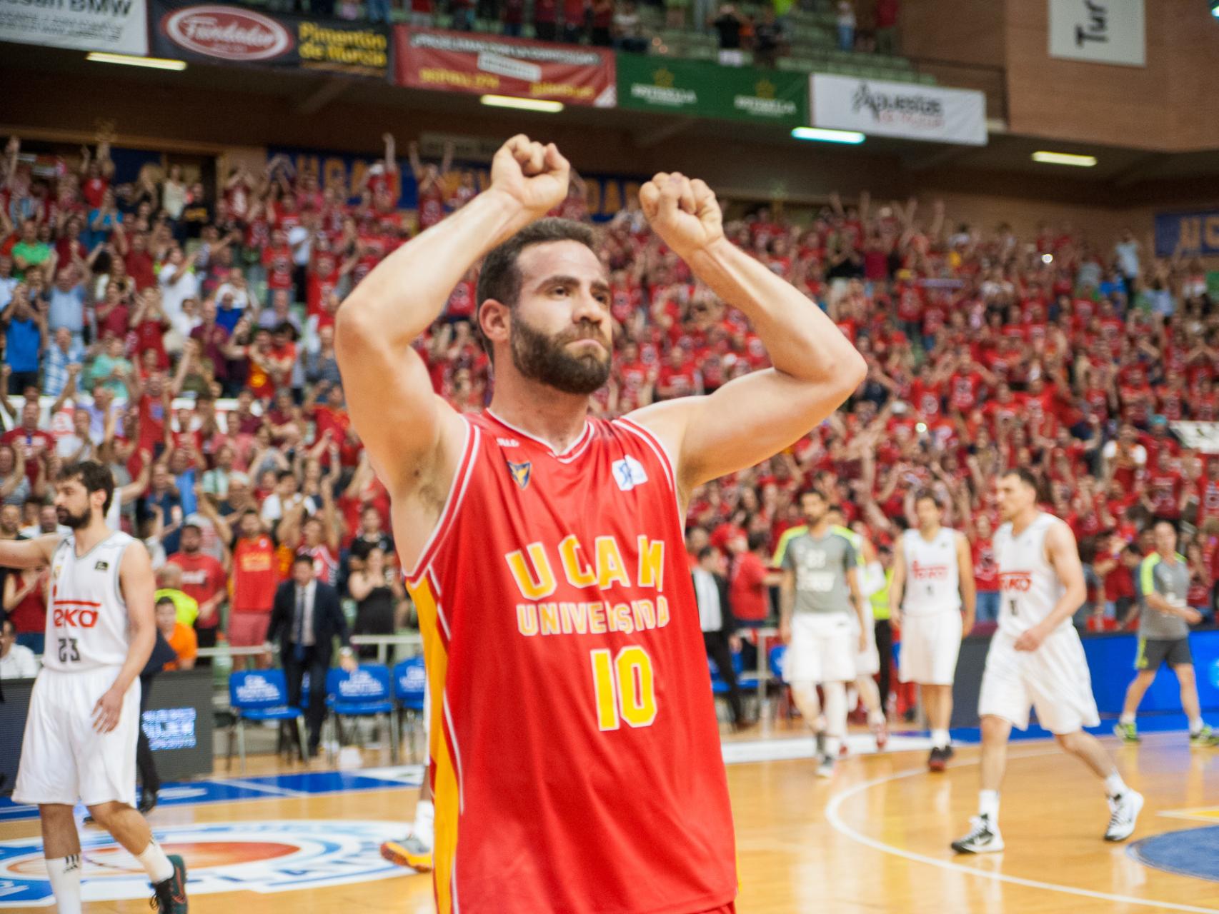 Carlos Cabezas, el héroe del triunfo del UCAM Murcia ante el Madrid.