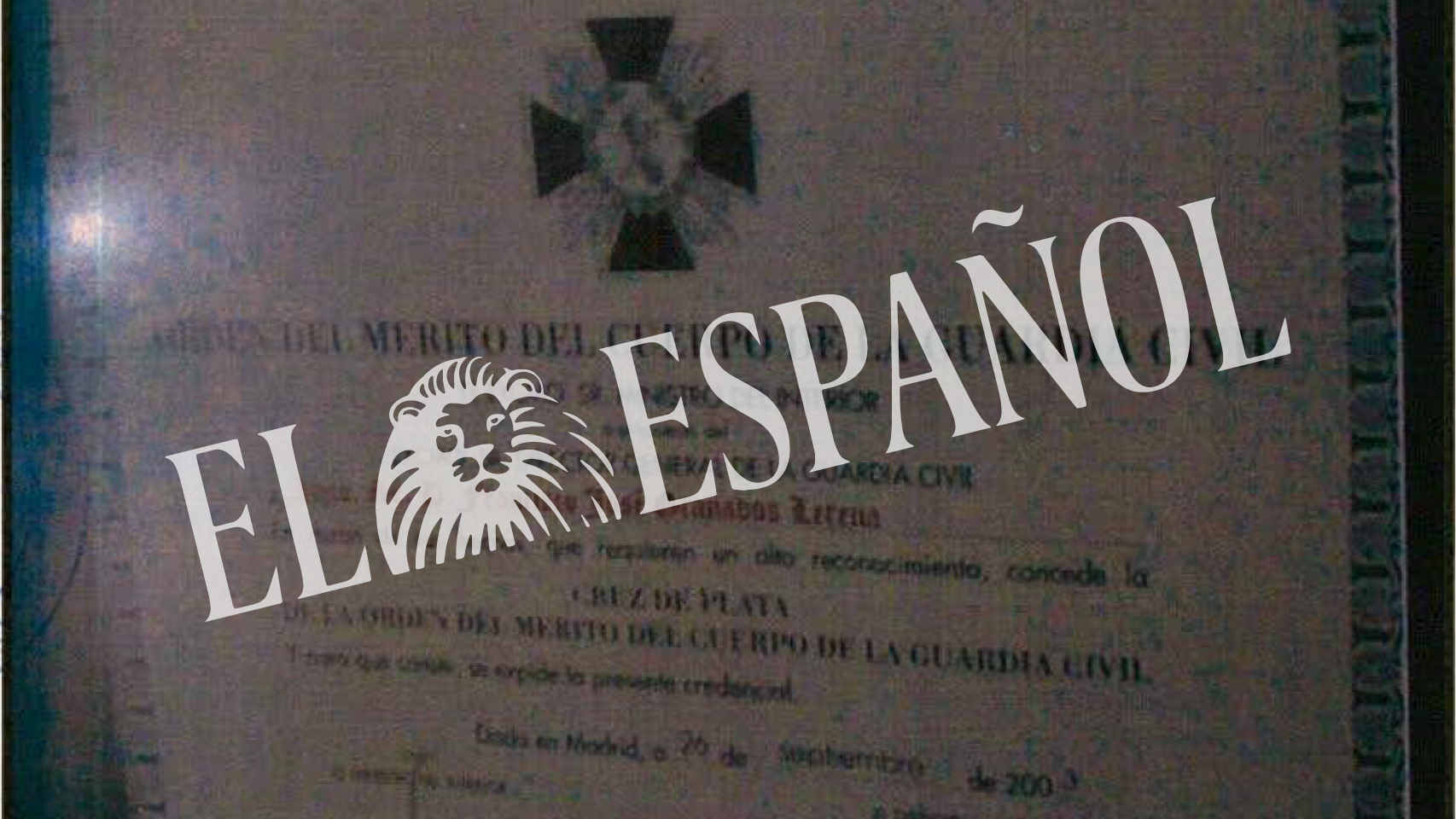 Reconocimiento de la Guardia Civil a Granados.