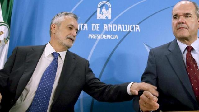 Los expresidentes de la Junta Manuel Chaves y José Antonio Griñán