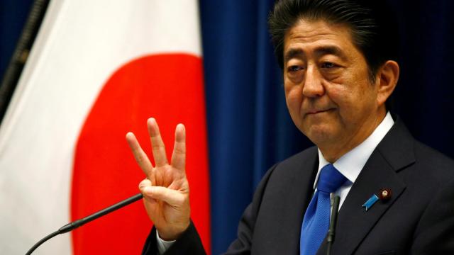 Shinzo Abe, primer ministro japonés.