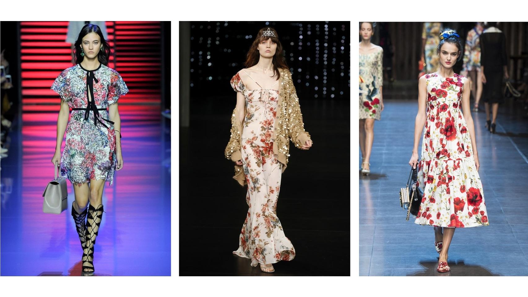Primavera-Verano 2016 Elie Saab, Saint Laurent y Dolce & Gabbana.