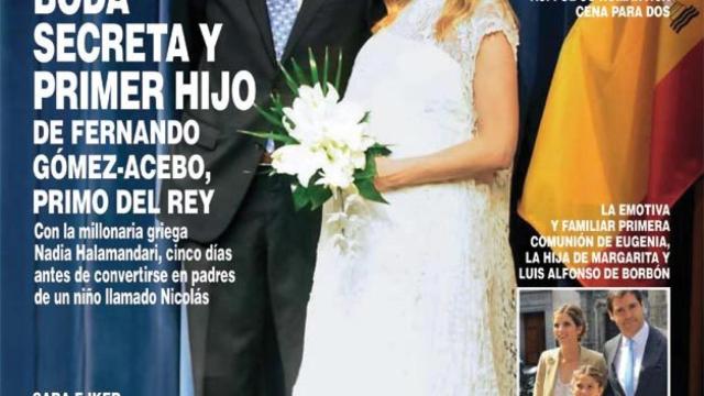 Fernán Gómez Acebo y la millonaria griega Nadia Halamandari