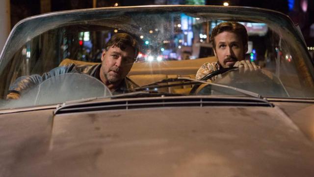 Russell Crowe y Ryan Gosling en Dos buenos tipos.