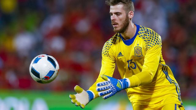 David De Gea en el último amistoso de España ante Georgia.